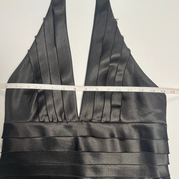 BCBGMAXAZRIA T Bandage Halter Bandage Dress VTG Women’s 10 Tiered Y2K 2000s Club - Picture 11 of 16